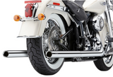 Cobra USA True Duals Exhaust System with Billet Tips for 2012-17 Harley Softail models - 6986