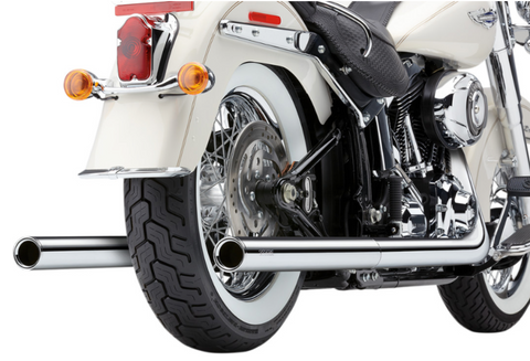 Cobra True Duals Exhaust System with Billet Tips for 2012-17 Harley Softail models - 6986