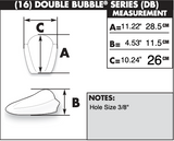 Zero Gravity Double Bubble Windscreen for 2013-20 Honda CBR600RR - Dark Smoke - 16-408-19
