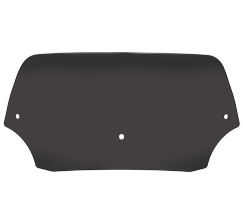 Memphis Shades Batwing Spoiler Windshield - 6.5 Inch - Dark Black Smoke - MEP84110