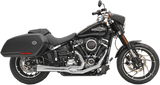 Bassani Road Rage Exhaust for 2018-19 Harley Softail Sport Glide - Chrome- 1S81R