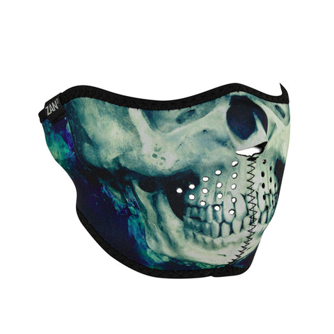 ZANHeadgear Neoprene Half Face Mask - Paint Skull - WNFM414H