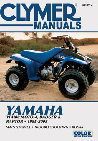 Clymer M499-2 Service Manual for Yamaha YFM80 Moto-4 / Badger / Raptor