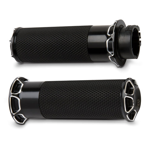 Arlen Ness Fusion Series Grips for Harley Dyna / Road - Bevelled - 07-331