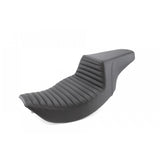 Saddlemen Step-Up 2-Up Seat for 1997-07 Harley Road King models - Black/Tuck and Roll - 897-06-171
