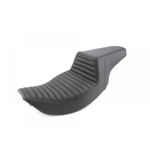 Saddlemen Step-Up 2-Up Seat for 1997-07 Harley Road King models - Black/Tuck and Roll - 897-06-171