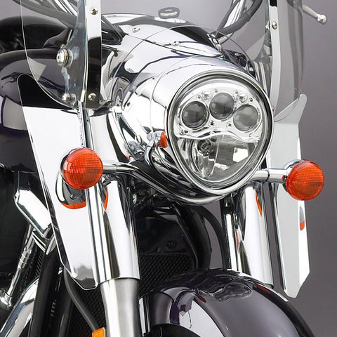 National Cycle SwitchBlade Lowers for Kawasaki VN2000 - Chrome - N76603