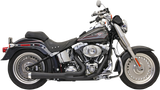 Bassani Road Rage Exhaust for 1986-17 Harley Softai models - Black Ceramic - 12122J