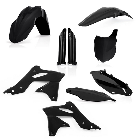 Acerbis Full Replacement Plastics Kit for 2013-16 Kawasaki KX250F - Black - 2314180001
