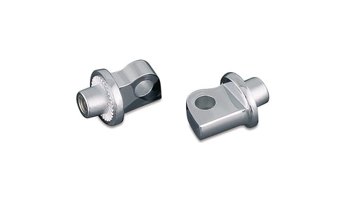 Kuryakyn 8881 - Splined Peg Adapters for Harley-Davidson - Chrome