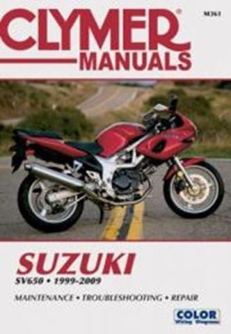 Clymer M361 Service & Repair Manual for 1999-09 Suzuki SV650 - SV650S & SV650SF