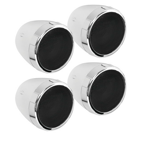Boss Audio Systems 1000-Watt Built-In Amp Bluetooth 3 Inch Speaker Kit with Volume Control - Chrome - MC475BA