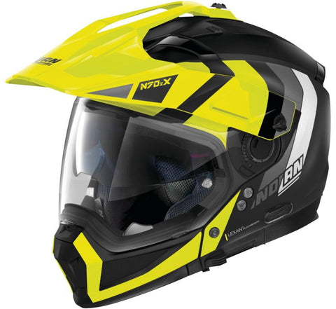 Nolan N70-2 X Decurio Helmet - Flat Black/Yellow - Large