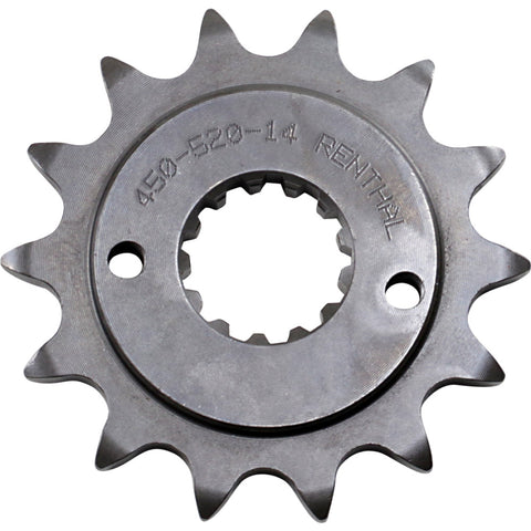Renthal Grooved Front Sprocket - 520 Chain Pitch x 14 Teeth - 450--520-14GP