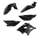 Acerbis Standard Plastic Kit for 2010-23 Kawasaki KLX110 - Black - 2780500001