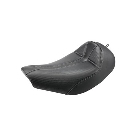 Saddlemen Dominator Solo Seat for 2014-19 Indian Chief/Chieftan/Roadmaster models - Black/Carbon Fiber - I14-07-0042