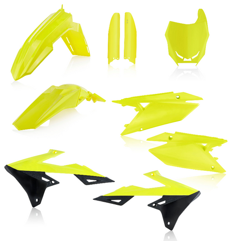 Acerbis Full Plastic Kit for 2018-21 Suzuki RM-Z 250/450 - Fluorescent Yellow - 2686554310