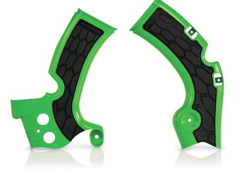 Acerbis X-Grip Frame Guards for Kawasaki KX450F - Green/Black - 2374271089