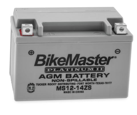 BikeMaster AGM Platinum II Battery - 12 Volt - MS12-14ZS