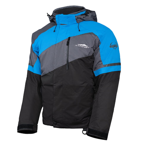 Katahdin Gear Recon Jacket - Black/Grey/Blue - Large