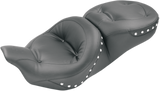 Mustang Regal Touring 1-Piece 2-Up Seat for 2008-25 Harley Touring models - 76037
