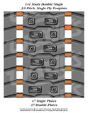 Woodys Studding Template for 15In X 141In Single-Ply Tracks 3.0 Pitch 300S-TEMP