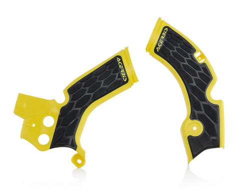 Acerbis X-Grip Frame Guards for Suzuki RM-Z250 - Yellow/Black - 2688751017
