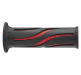BikeMaster Wave Grips - Black/Red - 7/8 Inch Bars - AM033R30