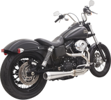 Bassani Road Rage Full Exhaust for 1995-2017 Harley Models - Brushed - 1D1SS