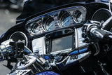 Kuryakyn 7284 - Tri-Line Gauge Trim for '14-'18 Harley-Davidson Touring & Tri Glide - Chrome