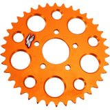 Renthal Standard Rear Sprocket - 415 Chain Pitch x 42 Teeth - Orange - 480--415-42P-OR