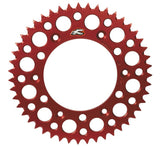 Renthal Ultralight Rear Sprocket - 420 Chain Pitch x 49 Teeth - Red - 189U-420-49GRRD
