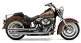 Cobra USA Slashcut Slip-On Mufflers for 2007-17 Harley Softail Deluxe - 3-inch/Chrome - 6002