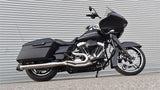 Bassani Road Rage Type III Exhaust System for 1995-16 Harley FL Touring models - Raw Stainless Steel - 1F18SS