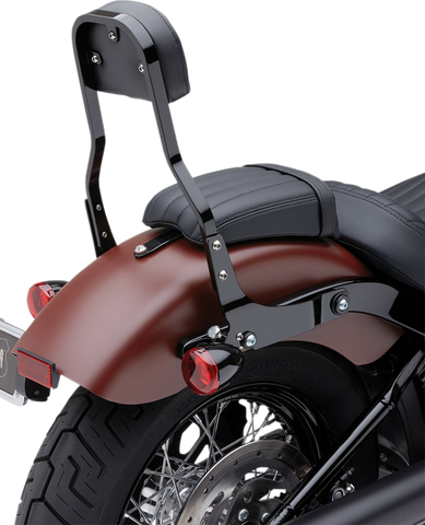 Cobra USA Detachable Backrest for 2018-19 Harley Softail - Black - 602-2050B