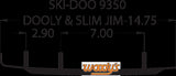 Woodys SS6-9350 Slim Jim Dooly 6 Inch Carbide Runners for Polaris / Ski-Doo Models