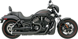 Bassani Road Rage Short Exhaust System for 2007-17 Harley Night Rod Special - Black - 1V22JB