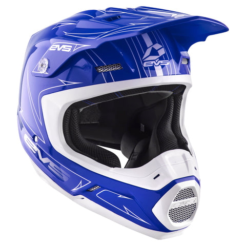 EVS T5 Pinner Helmet - Blue/White - Medium