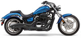 Cobra USA Speedster Swept Exhaust for 2011-18 Yamaha XVS1300 Stryker - Black - 2230B