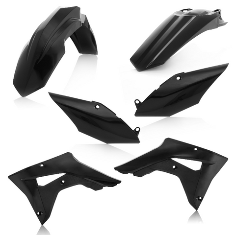 Acerbis Standard Replacment Plastics Kit for 2017-21 Honda CRF models - Black - 2645460001