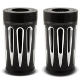Arlen Ness 20-014 Black Deep Cut Fork Boots for 1983-13 Harley Electra Glide models