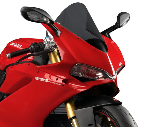 Puig Racing Windscreen for 2015-17 Ducati 1299 Panigale - Dark Smoke