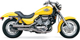 Cobra USA Slash-Cut Slip-On Mufflers for 1994-03 Honda VF750 Magna - Chrome - 1164SC