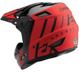 Answer Racing AR5 Crypto Motocross Helmet - Red/Black - Large