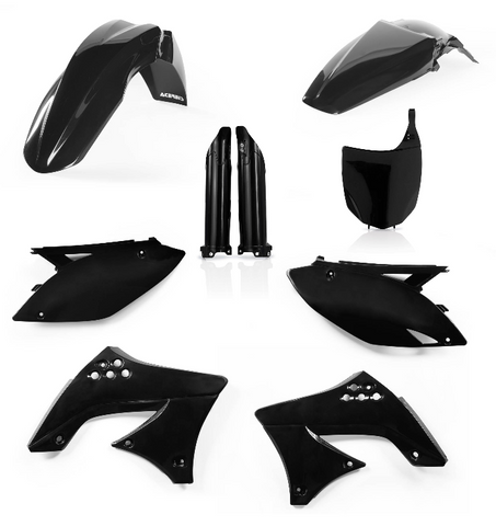 Acerbis Full Replacement Plastics Kit for 2009-11 Kawasaki KX450F - Black - 2198060001