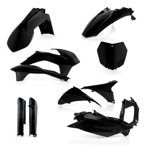 Acerbis Full Body Plastics Kit for 2013-14 KTM SX / SX-F models - Black - 2314330001