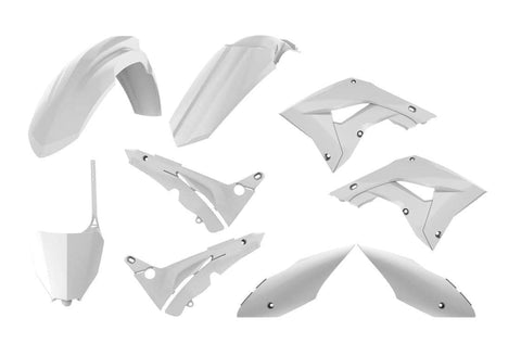 Polisport MX Complete Replica Plastics Kit for 2000-01 Honda CR125R / CR250R - White - 90757