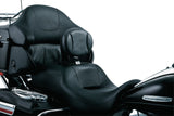 Kuryakyn 1670 - Plug-In Driver Backrest - Contoured Pad w/Removable Pocket - Chrome