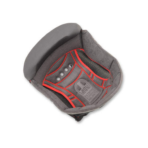AGV Replacement Crown Pad for AGV K-5S Helmets - Gray/Orange - Large