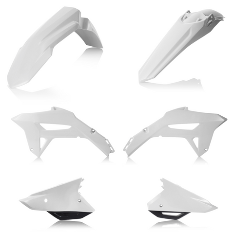 Acerbis Standard Body Plastics Kit for 2021-22 Honda CRF450R - White/Black - 2858910002